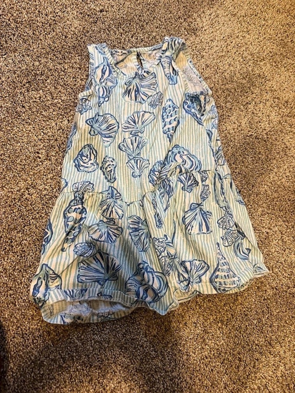 Lilly Pulitzer Blue & White Printed Mini Dress
